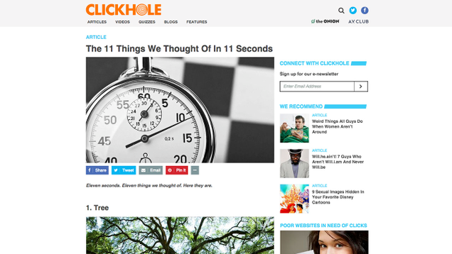 Illustration for article titled The 11 Things We Thought Of In 11 Seconds